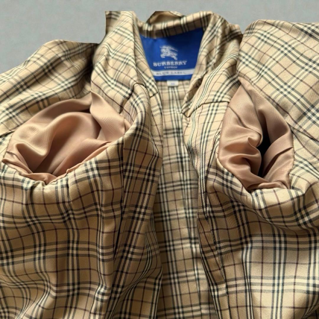 美品✨バーバリーブルーレーベル ウールPコート ベージュ 通勤 秋冬