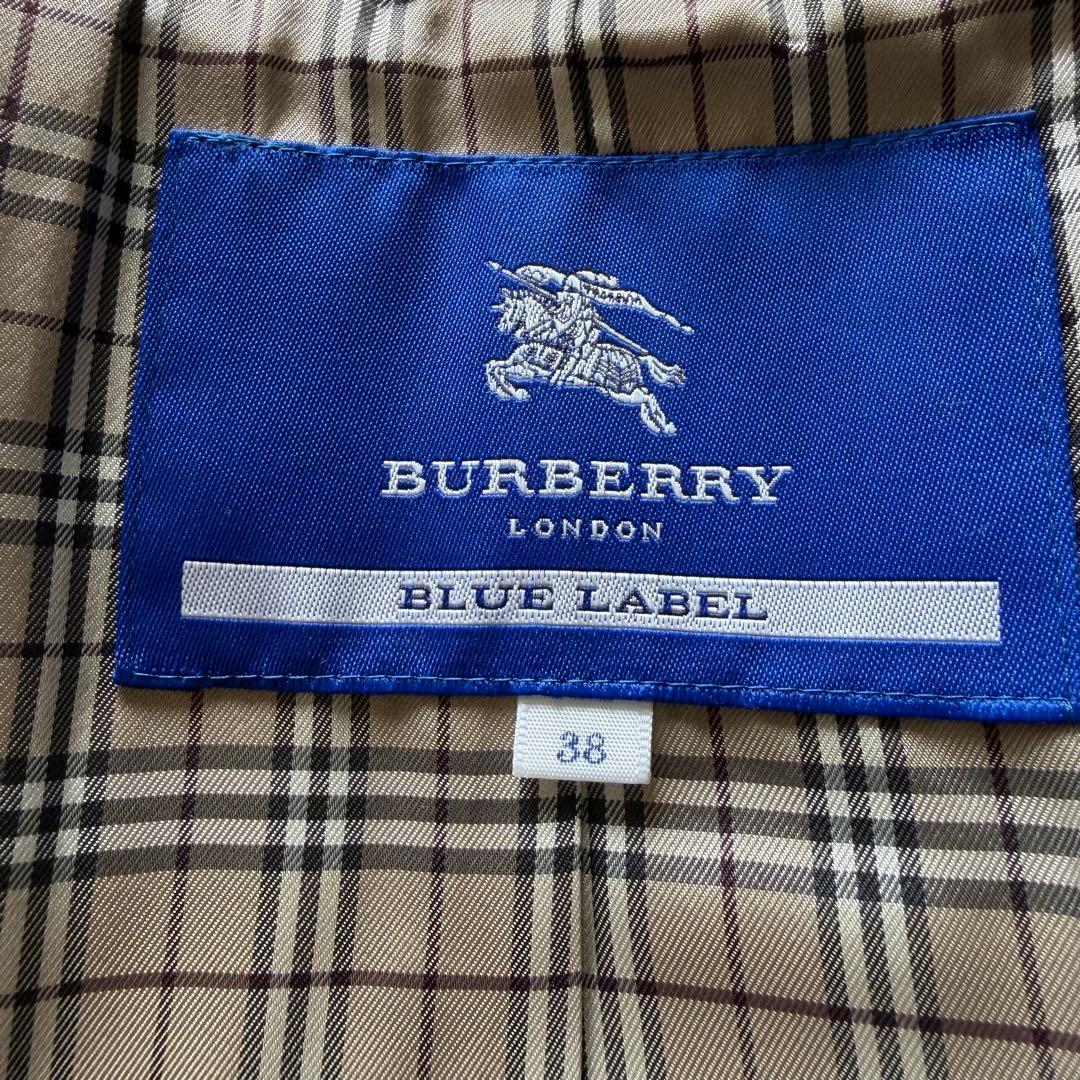 美品✨バーバリーブルーレーベル ウールPコート ベージュ 通勤 秋冬
