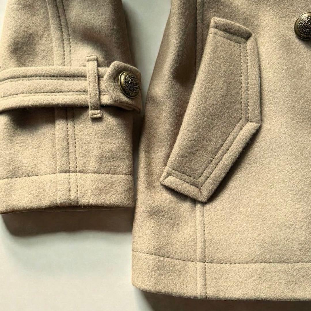 美品✨バーバリーブルーレーベル ウールPコート ベージュ 通勤 秋冬