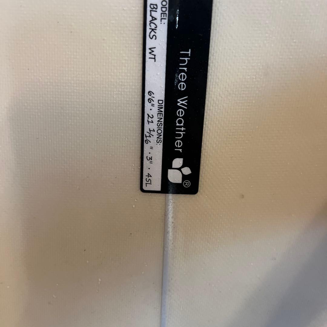 Three weather 6'6 ショートボード 初心者