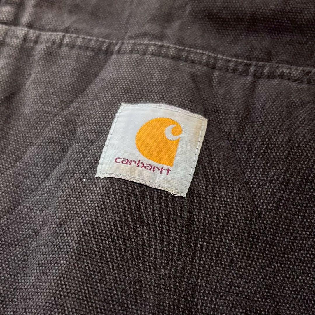 カーハート　ダック　ベスト　ブラウン　フリース　ボア　ビンテージ　茶色