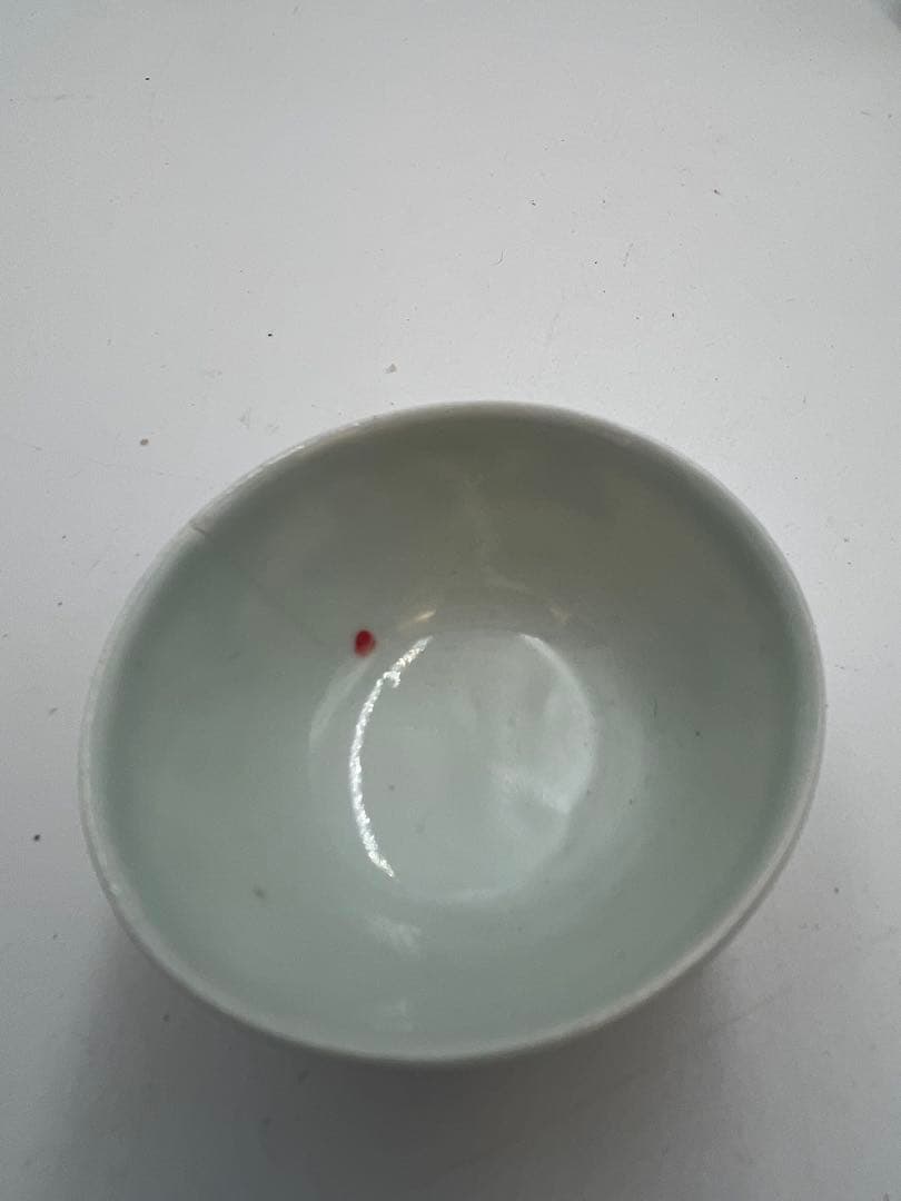 中国 清朝古染付 小振 煎茶碗 4客 唐物 玉露茶碗 茶器 茶道具 煎茶道具