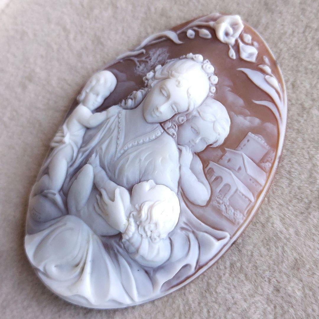 幸せの形　母の愛　シェル　カメオ　ルース