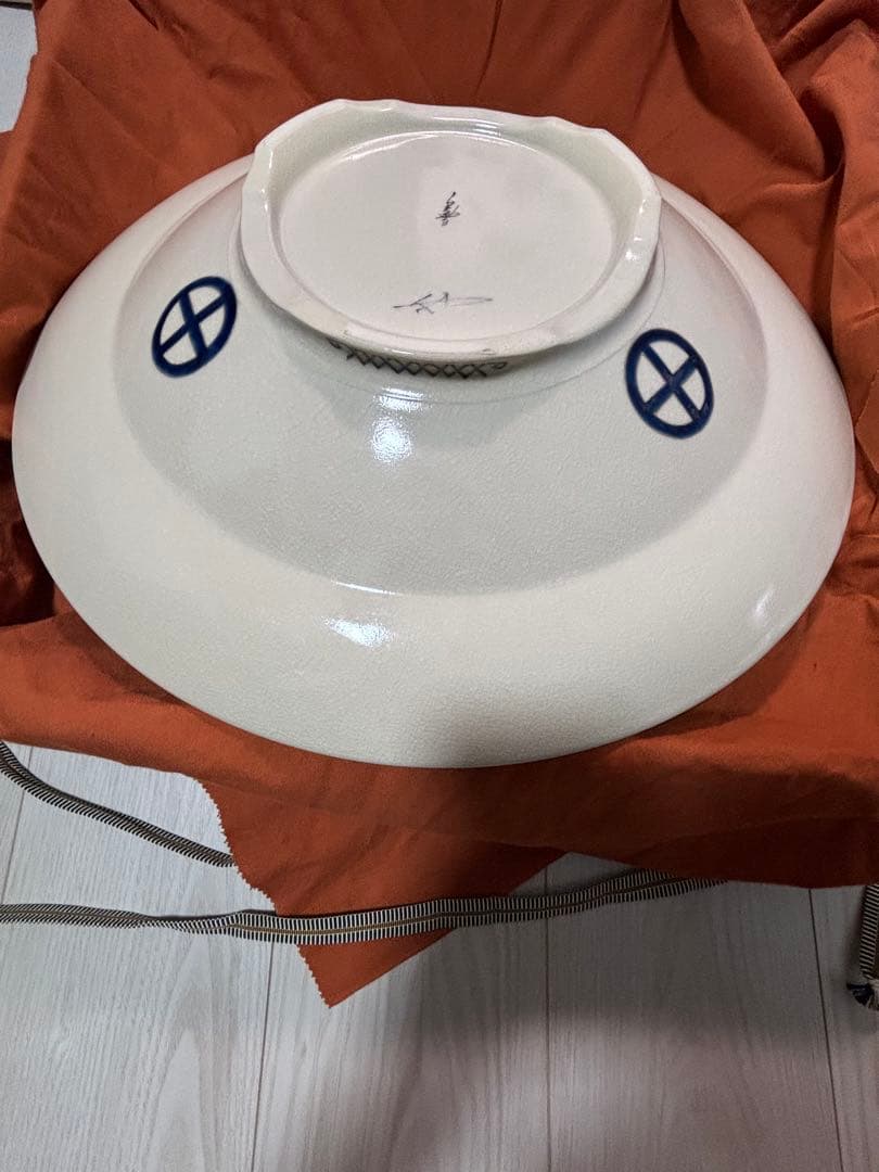 薩摩金襴手 鳳凰額皿 廣田 実雪 額皿 薩摩焼 白薩摩 観賞用高級美術品