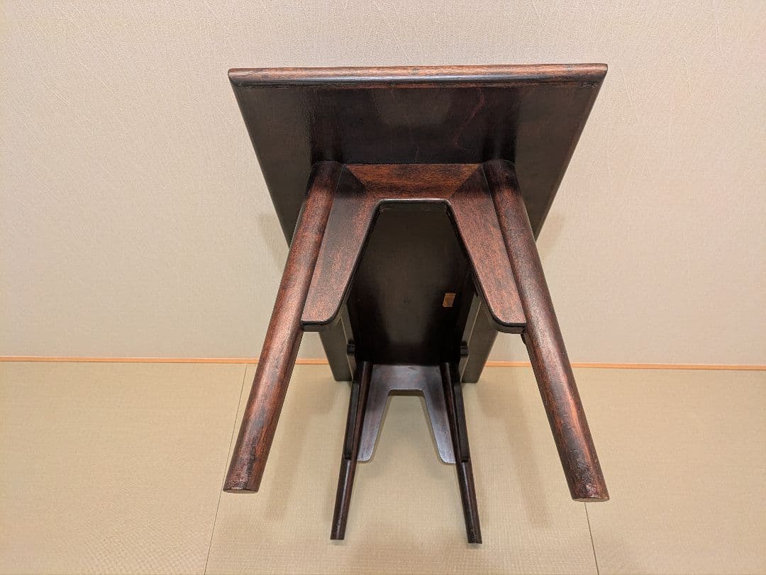 【松本民芸家具】 ローテーブル 座卓 和モダン ビンテージ 天板塗装補修済