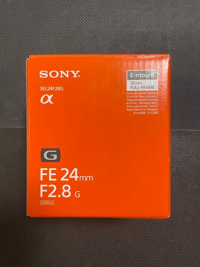 【美品/箱付/送料込】Sony FE 24mm F2.8 G／SEL24F28G