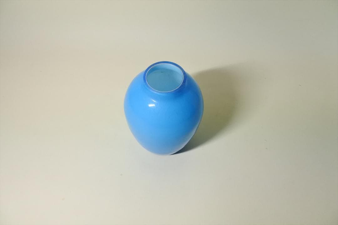昭和ガラス　２重構造　花瓶　壺　オブジェ　ヴィンテージ　レトロ