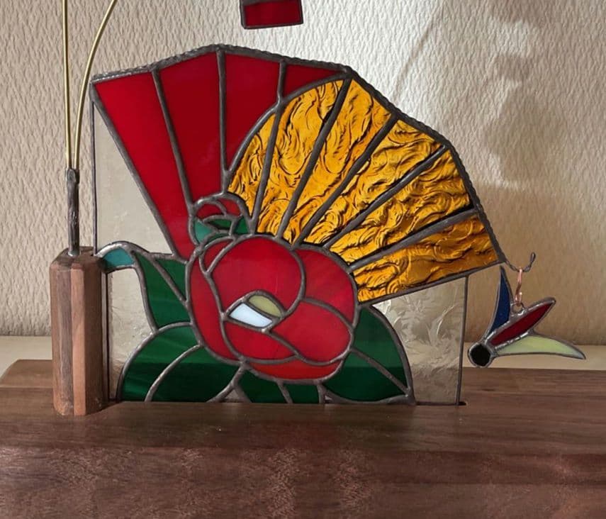 ステンドグラス　お正月飾り