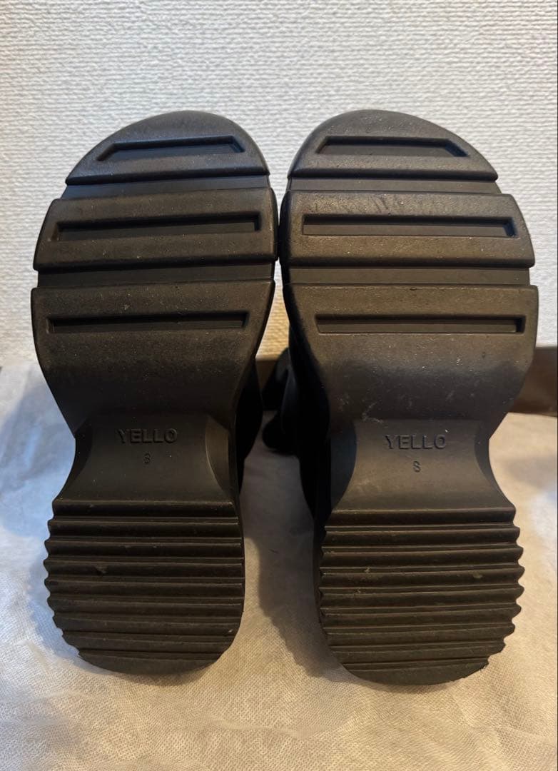 【YELLO】TOKYO BLACK DOUBLE SNEAKER BOOTS