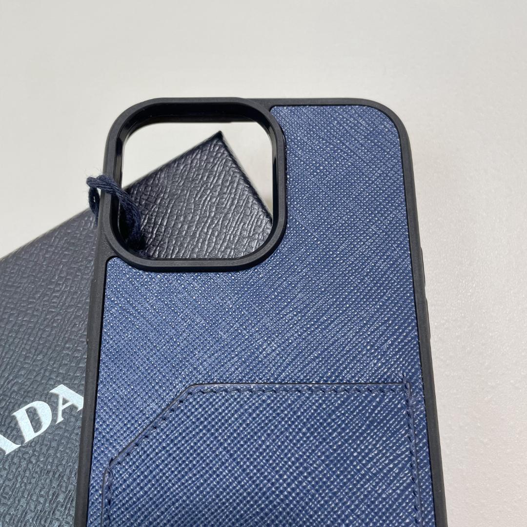 PRADA プラダ iPhone14 Pro Max ケース スマホケース 紺