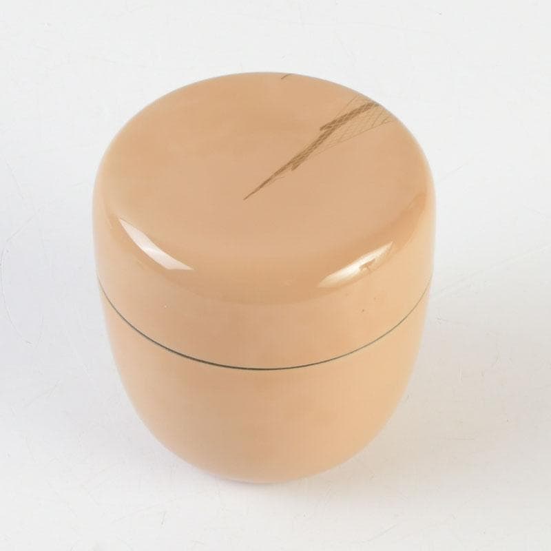 茶道具　越前蒔絵師　宮田宗景作　金蒔絵　棗　共箱　V　9838