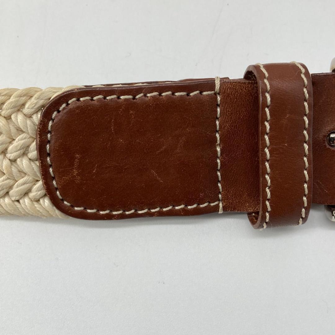 17157✨美品✨ロロピアーナ ベルト 編み込み レザー