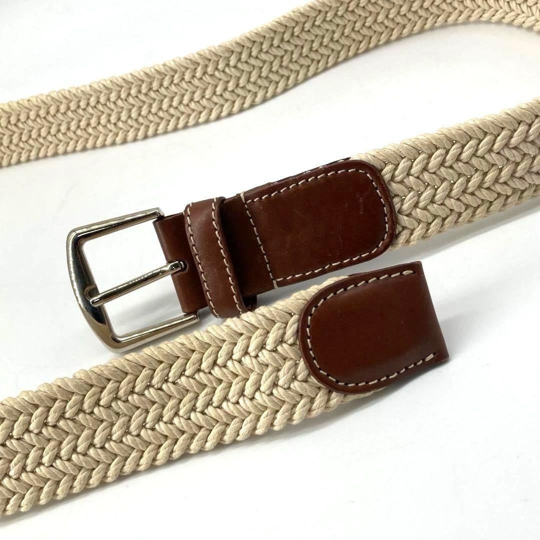 17157✨美品✨ロロピアーナ ベルト 編み込み レザー