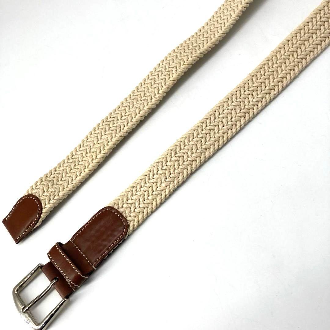 17157✨美品✨ロロピアーナ ベルト 編み込み レザー