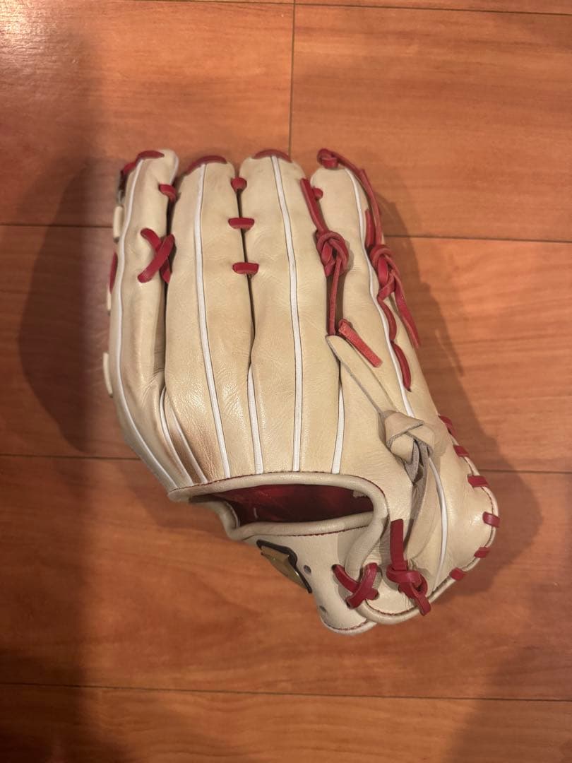 SSK軟式オーダーグローブ 左投 クリームレッド