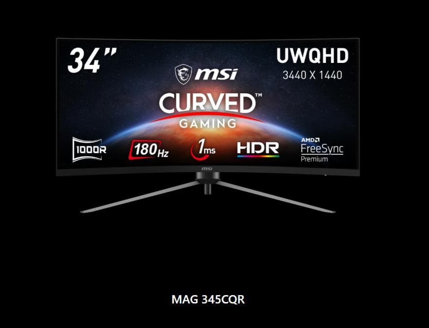MSI MAG 345CQR 34インチ ウルトラワイド