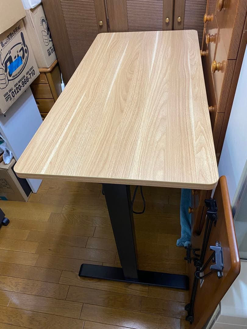 【美品】昇降デスク　昇降式　パソコンデスク