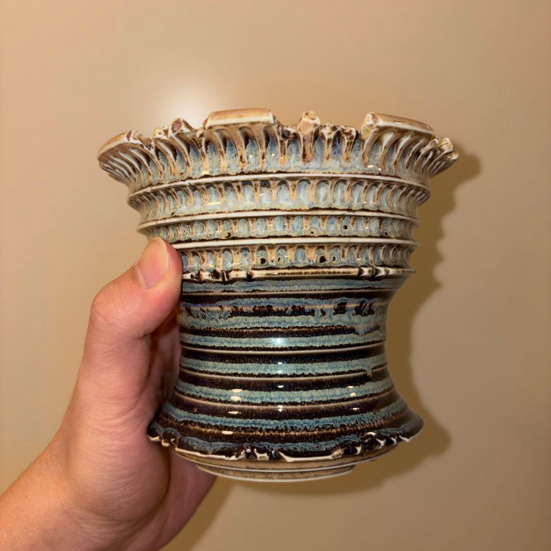 XL 植木鉢 作家鉢 アガベ グラキリス チタノタ オテロイ 笹の雪 帝冠 赤猫