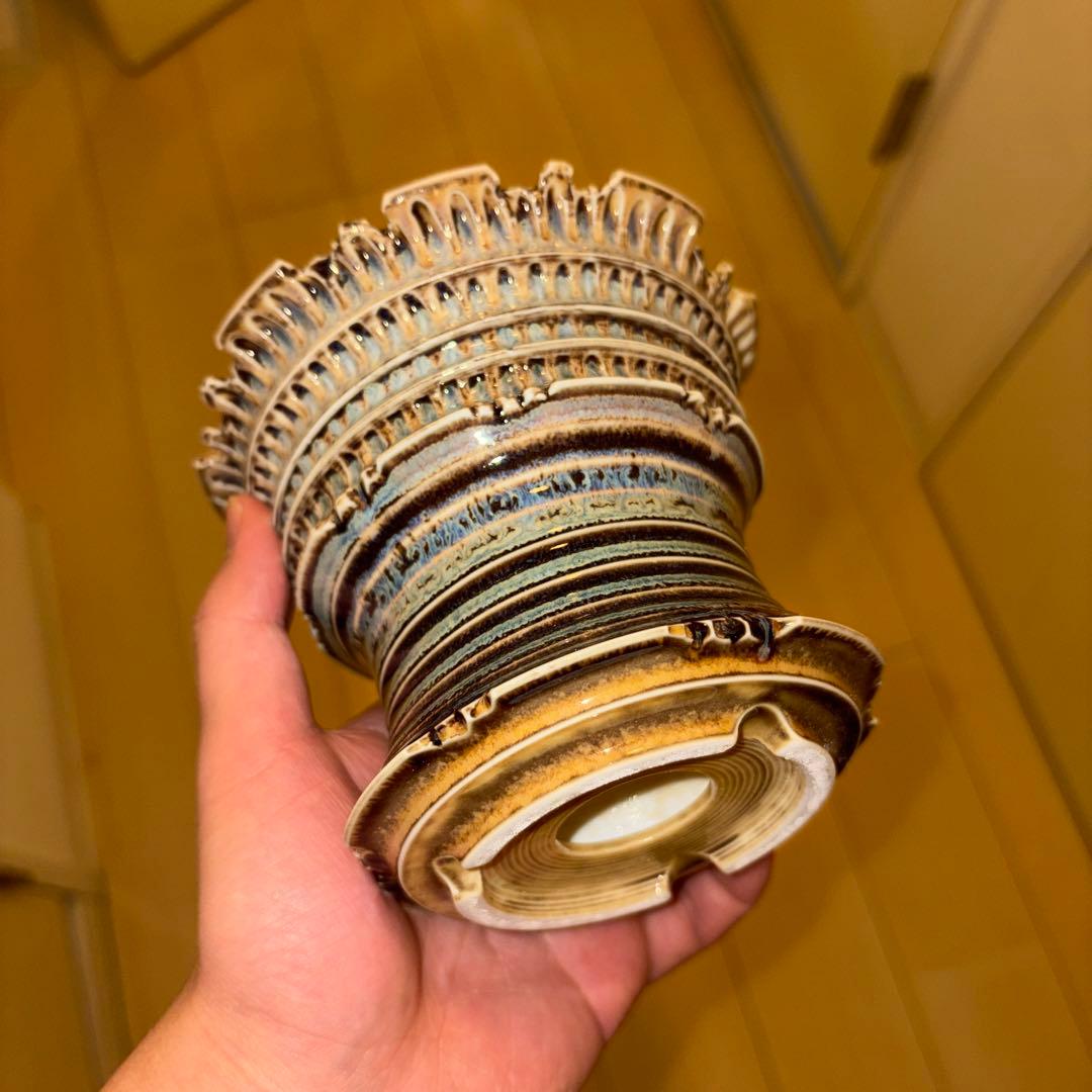 XL 植木鉢 作家鉢 アガベ グラキリス チタノタ オテロイ 笹の雪 帝冠 赤猫