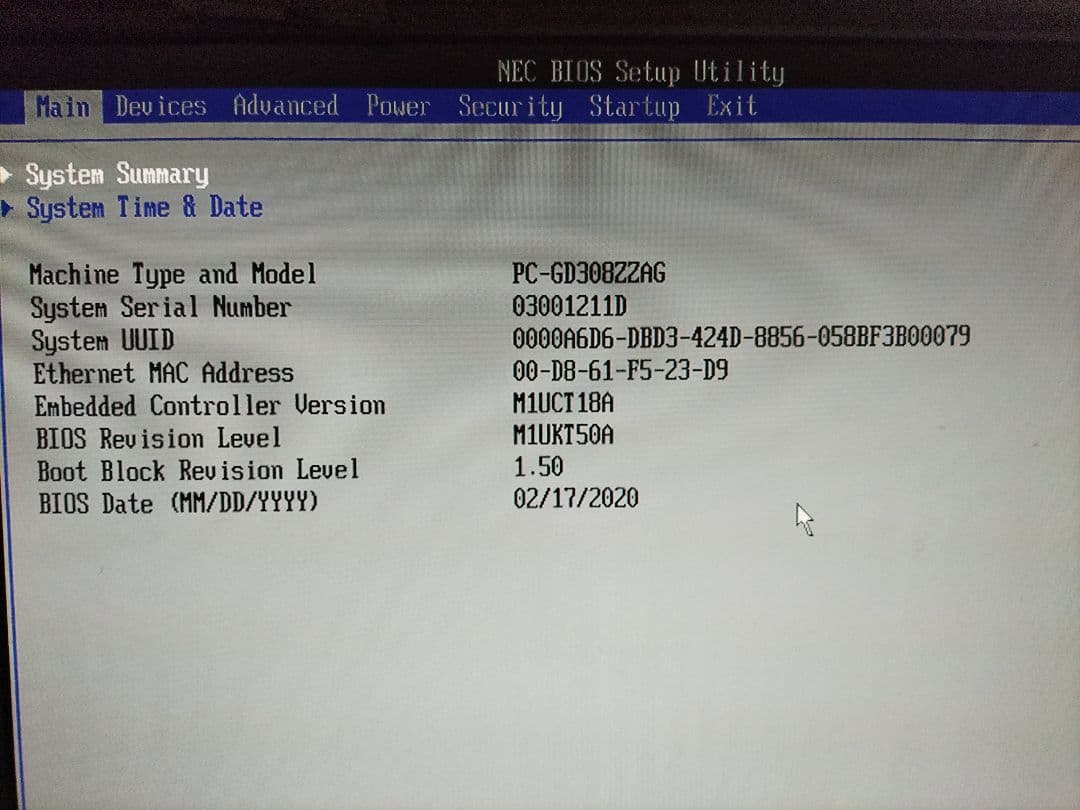 モ*リ様 NEC LAVIE Direct DT PC-GD308ZZAG