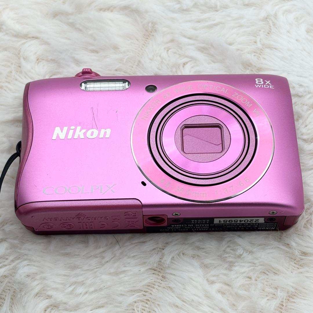 Wi-Fi搭載モデル✨ Nikon COOLPIX S3700 ピンク