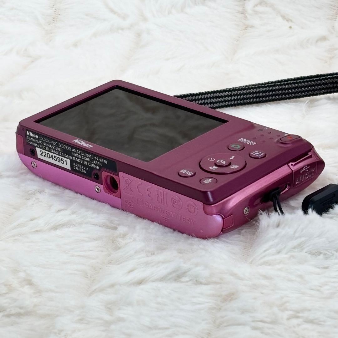 Wi-Fi搭載モデル✨ Nikon COOLPIX S3700 ピンク