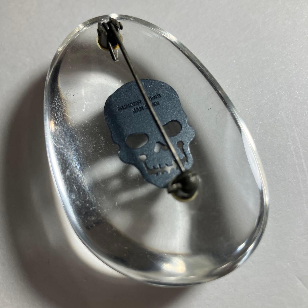 NUMBER (N)INE スカルブローチ　爆珍　ナンバーナイン