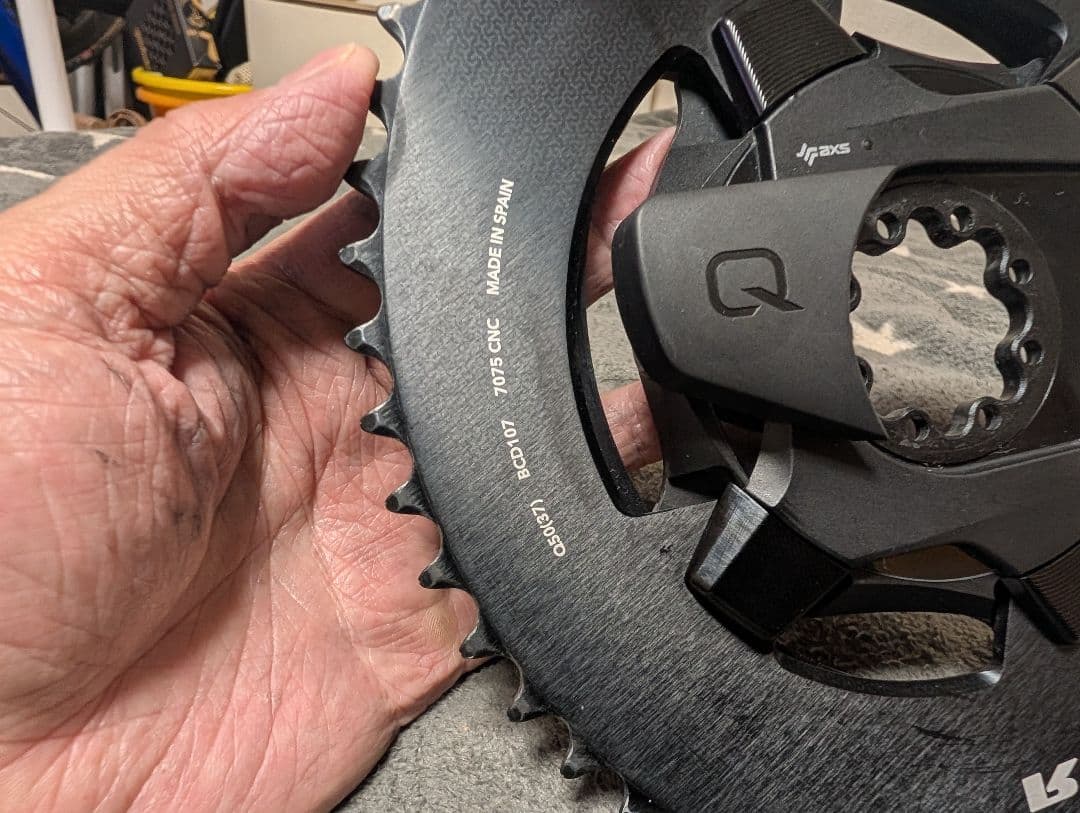 QUARQ Power Meter Spider ROTOR チェーンリング付き