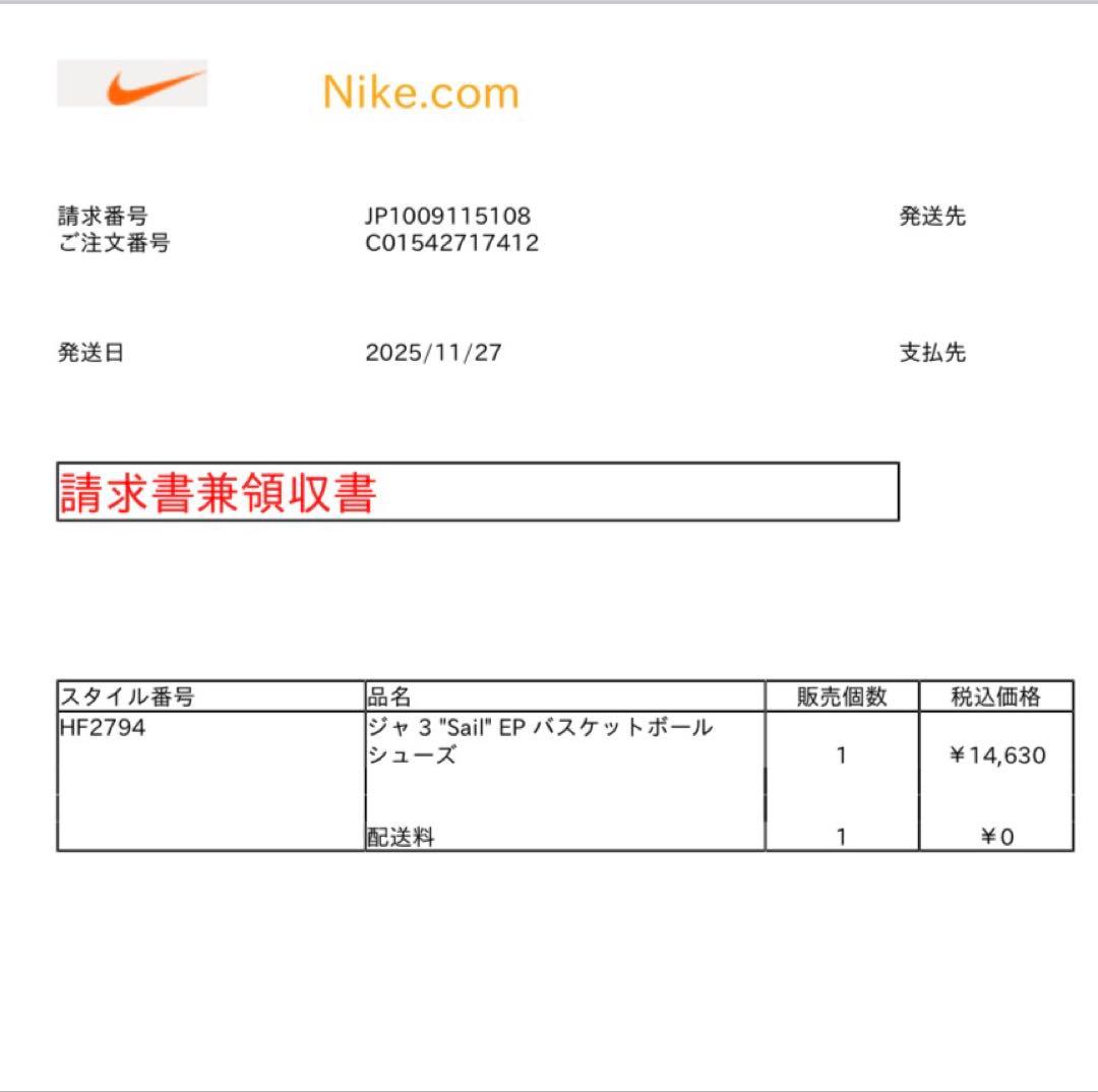 シューズ(男性用) Nike JA3