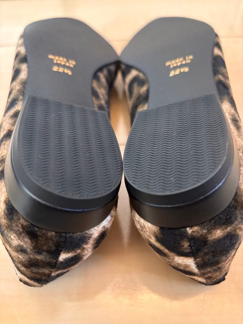 美品！BAILAモデル絵美里さんコラボ ルタロン レオパードポインテッドパンプス