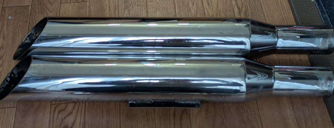 モーターステージ　76スラッシュ　スポーツスター　マフラー　スリップオン　ブラス