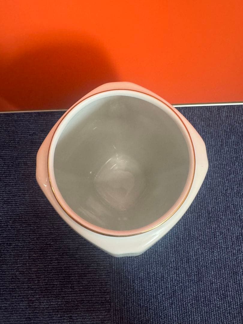 1943 深川製磁　岩梅　花瓶　金彩　未使用