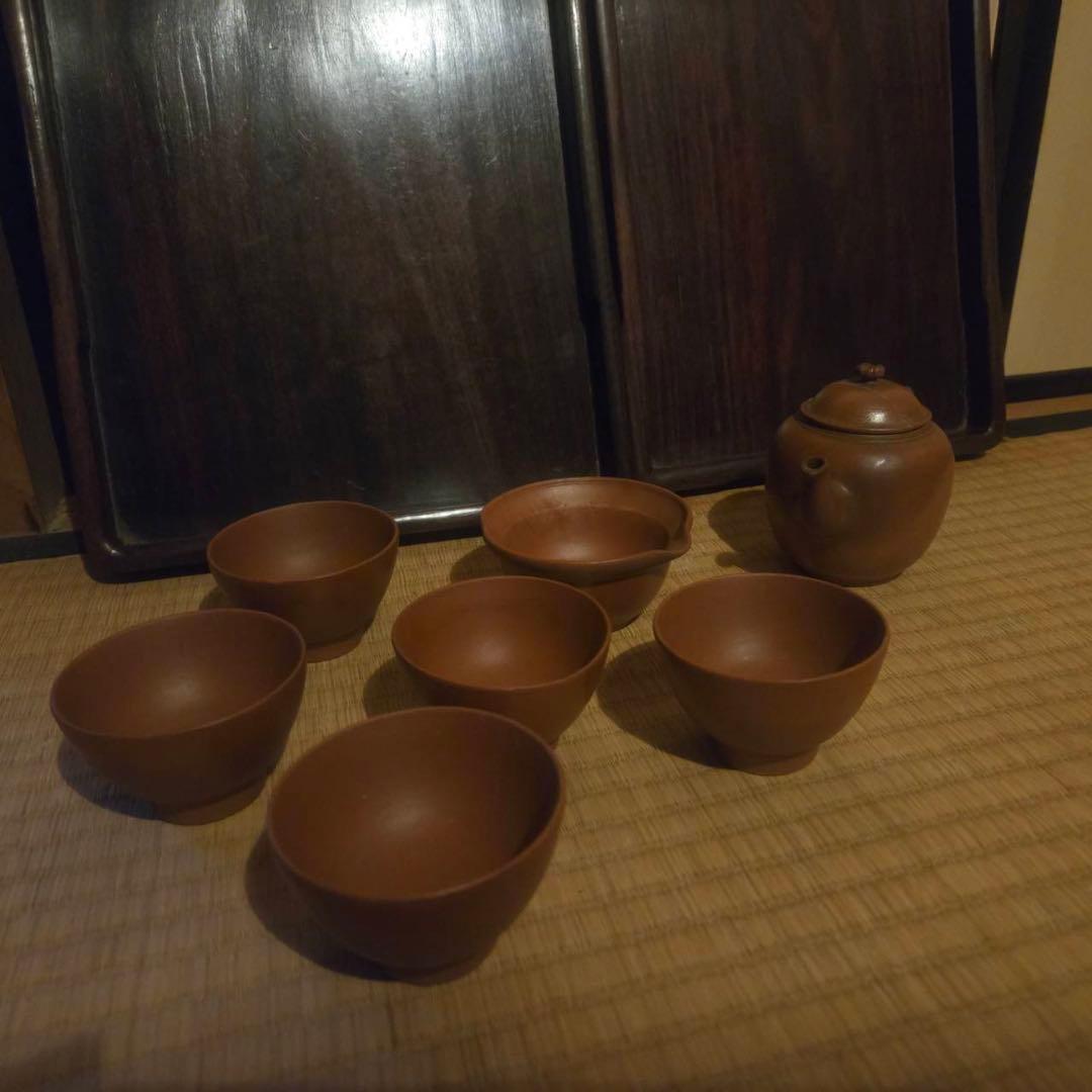 中国 煎茶 茶器 急須 セット 茶道 盆