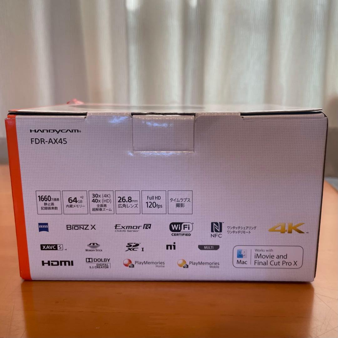 Sony 4K Handycam FDR-AX45 ソニー　ビデオカメラ