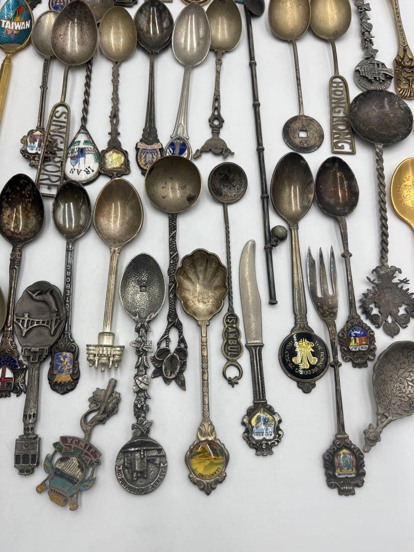 海外　アンティーク　スプーン　シルバー　海外観光地装飾　まとめ売り