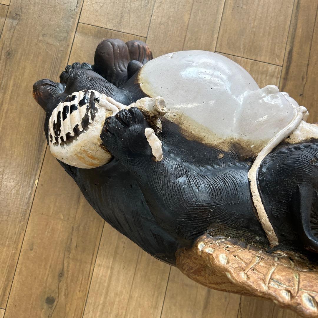 骨董品　レア　タヌキ　狸　たぬき　男の子　オブジェ