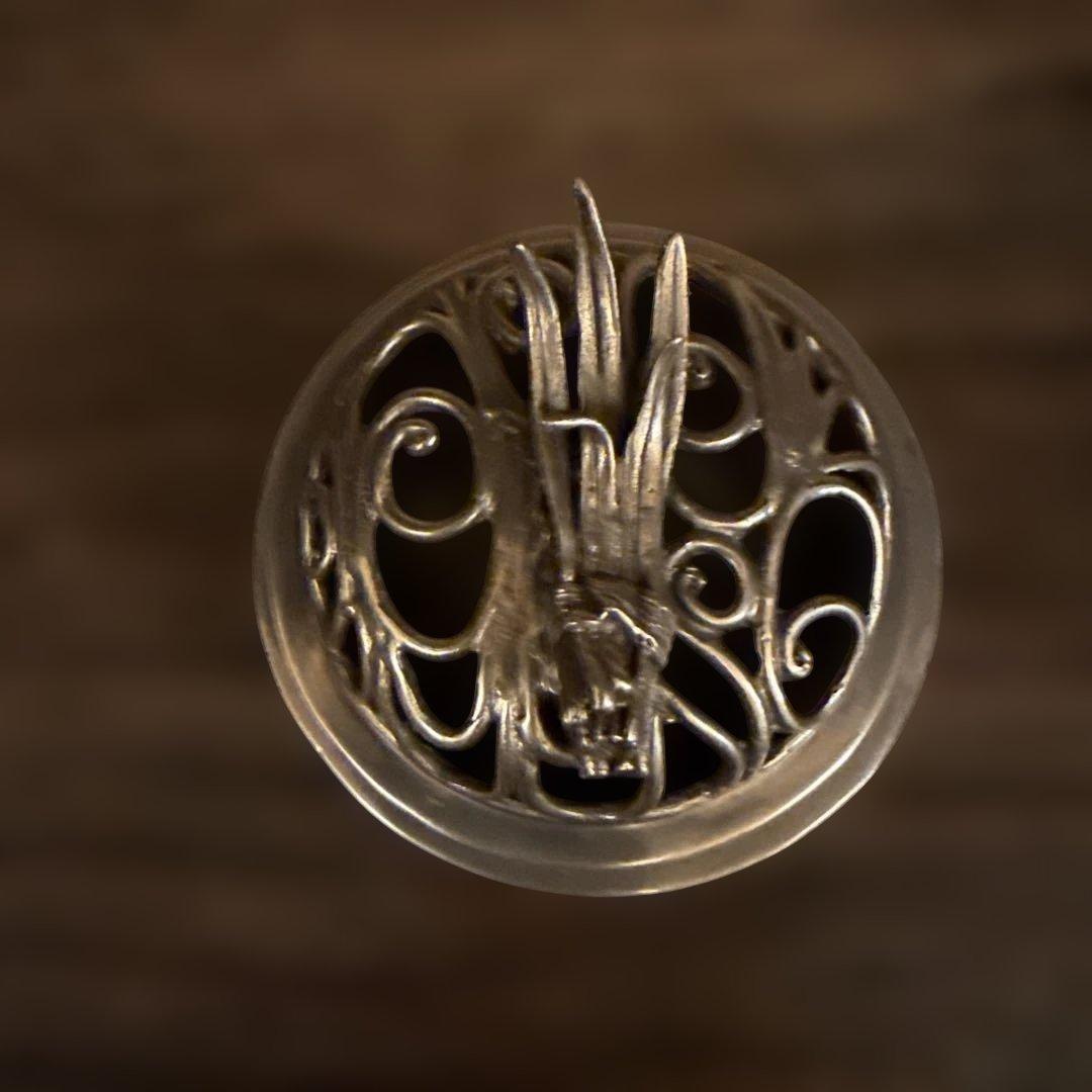 銀製香炉　高岡銅器須賀月芳　銀乃雫未使用