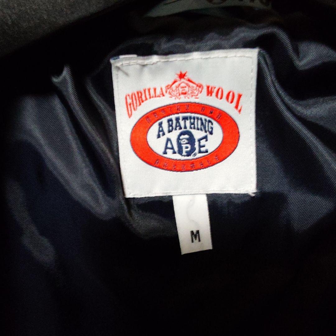 【期間限定値下げ】A BATHING APE ネイビー迷彩ダッフルコート M