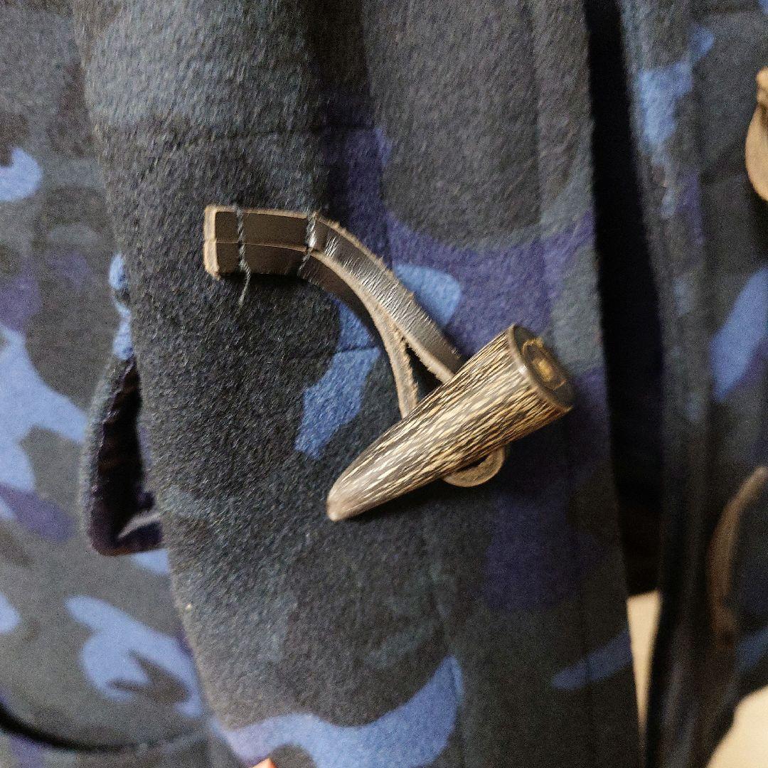 【期間限定値下げ】A BATHING APE ネイビー迷彩ダッフルコート M