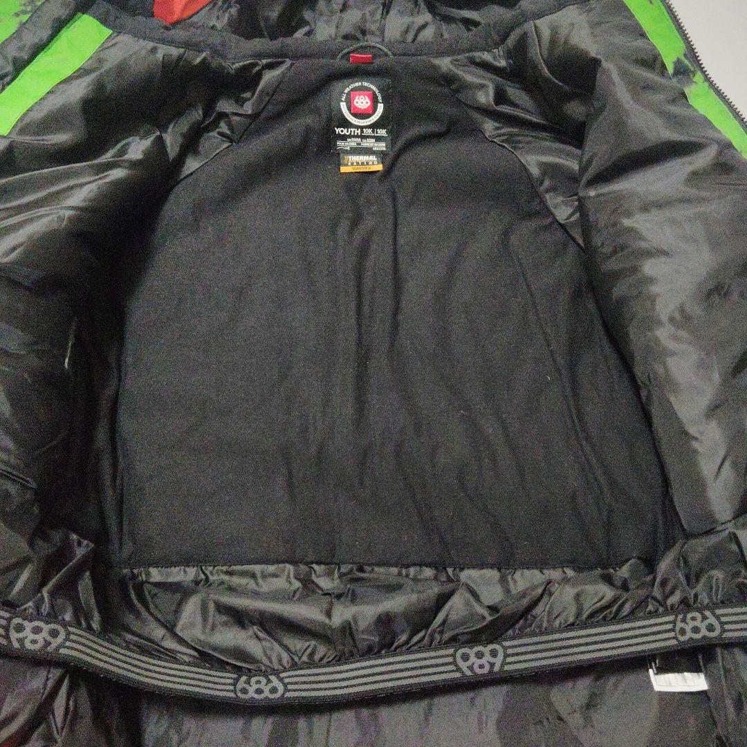 686　キッズ　スノボウェア　上下セット　XL　カモフラ　防水　大きいサイズ