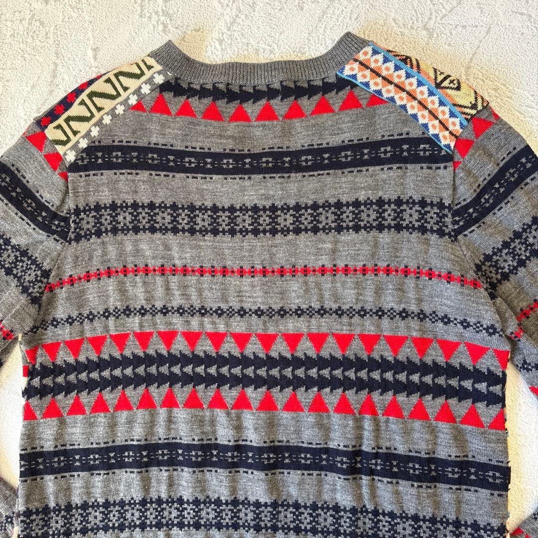 Mサイズ：コムデギャルソンオムドゥ AD2013 切替し セーター グレー