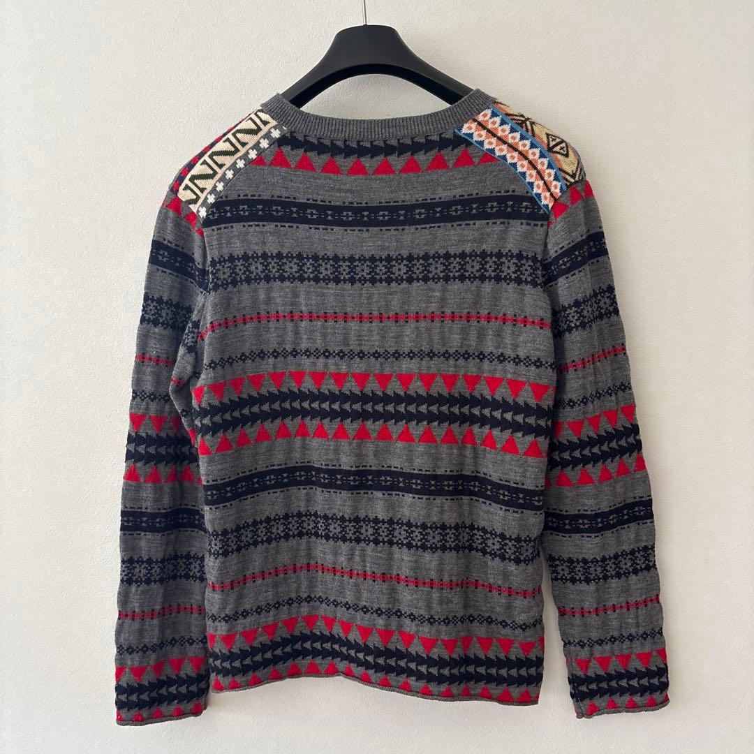 Mサイズ：コムデギャルソンオムドゥ AD2013 切替し セーター グレー