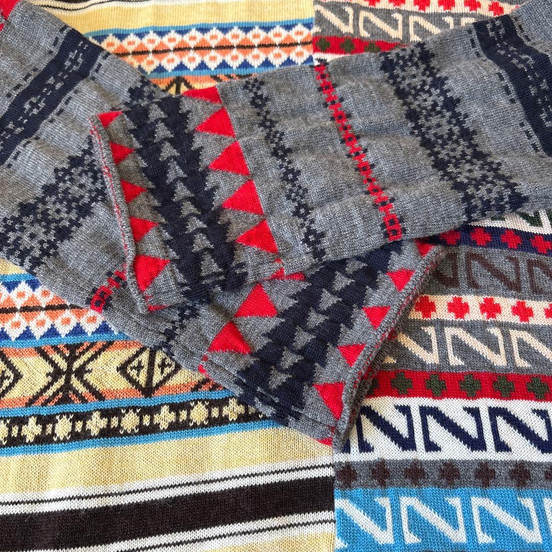 Mサイズ：コムデギャルソンオムドゥ AD2013 切替し セーター グレー