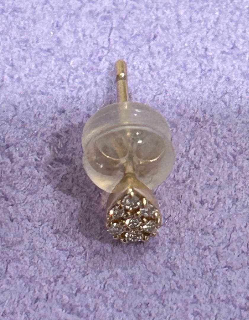 STAR JEWELRY K10 ピアス DIAMOND SKINNY