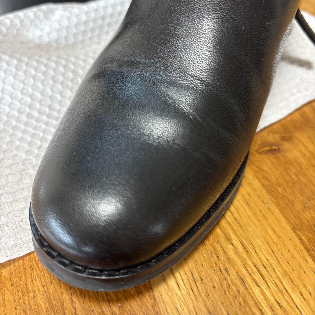 COLE HAAN ブラックショートブーツ　23㎝