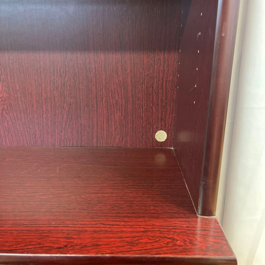 昭和 レトロ　サイドボード　食器棚　本棚　ガラスキャビネット