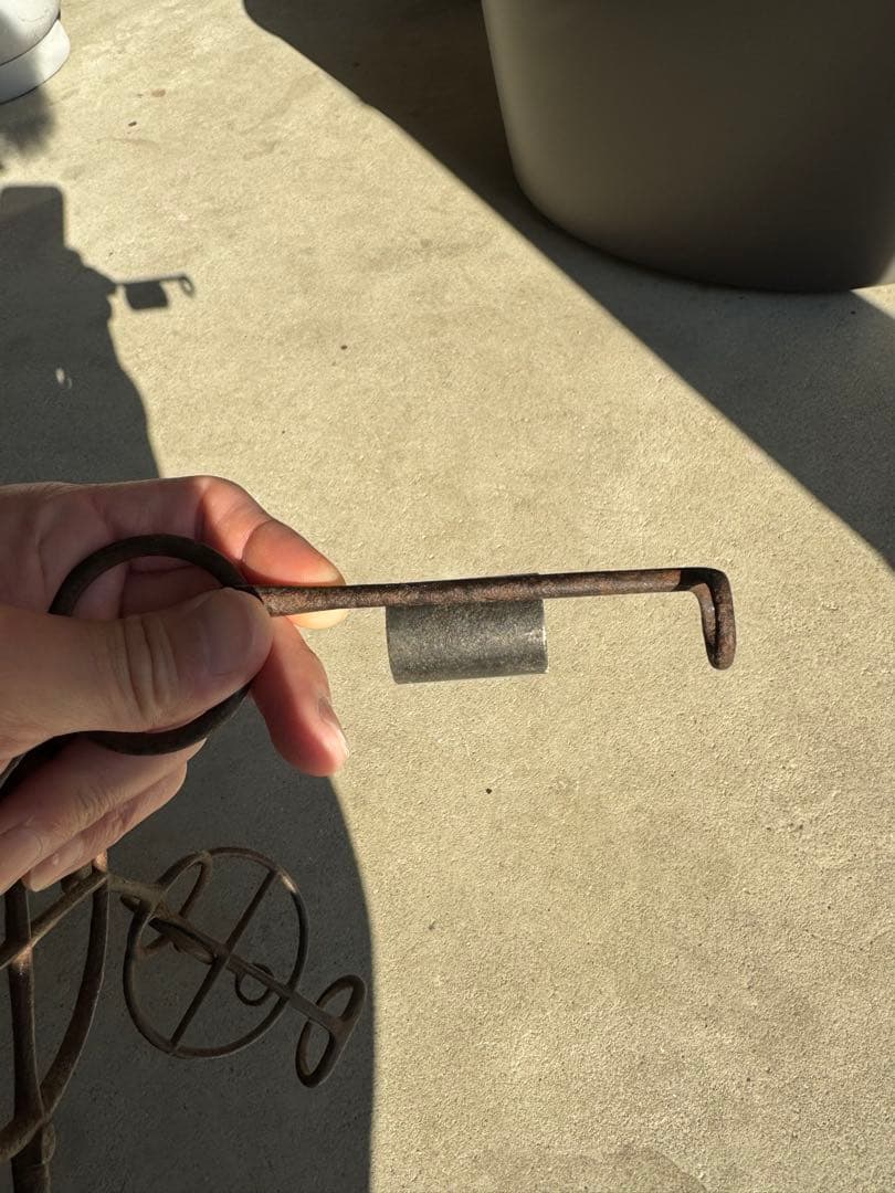 アンティーク　馬具　轡　クツワ　鉄製　刻印あり