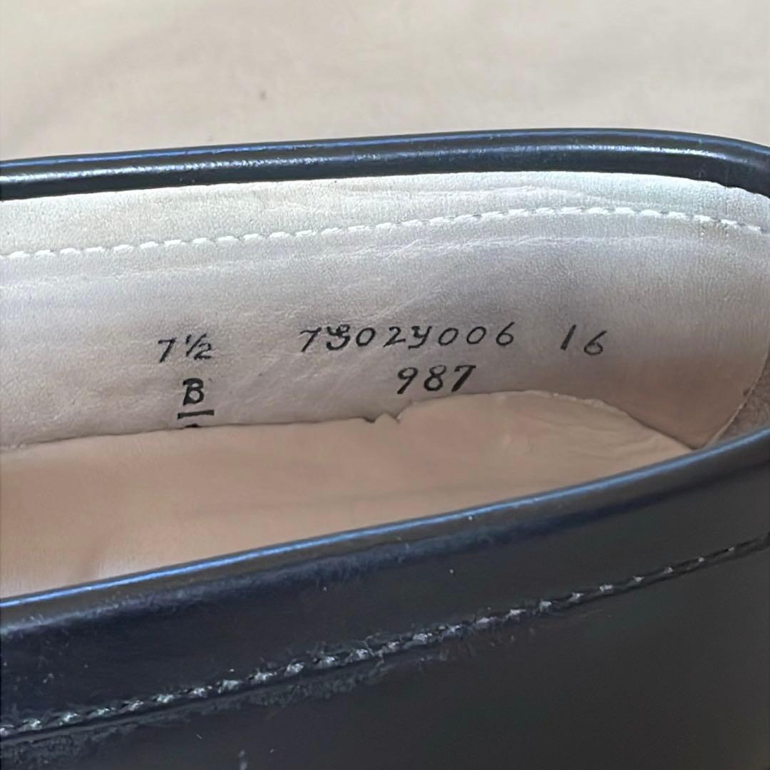 【極美品】オールデン ALDEN 987 ブラック コードバン ペニーローファー