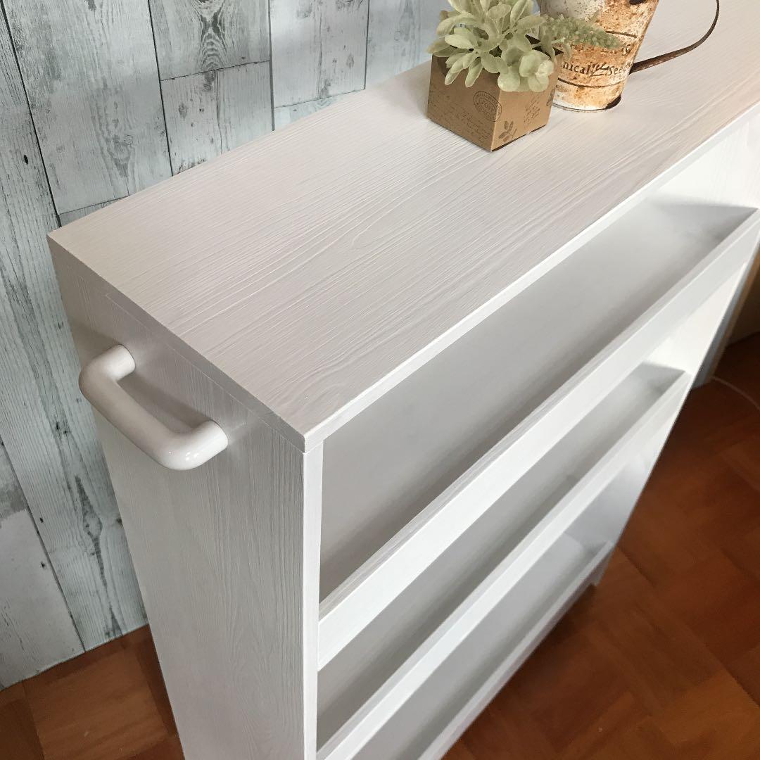 すき間収納 シェルフ 飾り棚 幅20cm パイン集成材