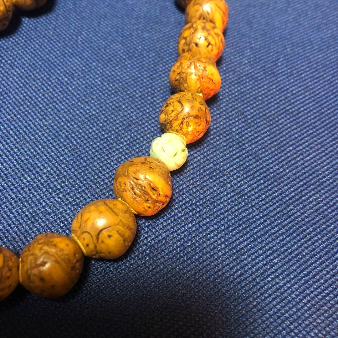 五眼菩提樹　独山玉彫玉